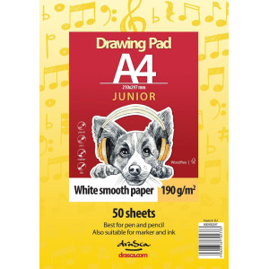 Скицник Drasca Junior - А4, 50 листа