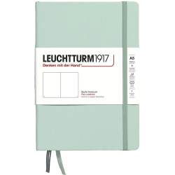 Тефтер Leuchtturm1917 Natural Colors - A5, светлозелен, бели листове, твърди корици