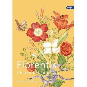 Тетрадка Spree Floral - А4, 42 листа, широки редове, асортимент