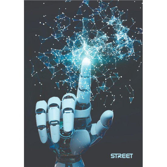 Тетрадка Street AI А4, 60 листа с широки редове, асортимент Тетрадка Street AI А4, 60 листа с широки редове, асортимент