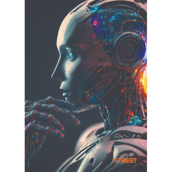 Тетрадка Street AI А4, 60 листа с широки редове, асортимент Тетрадка Street AI А4, 60 листа с широки редове, асортимент