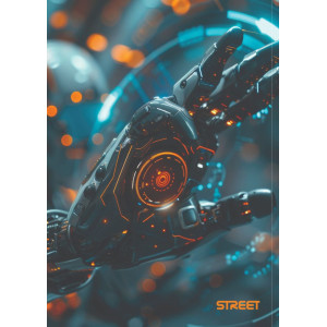 Тетрадка Street AI А4, 60 листа с широки редове, асортимент
