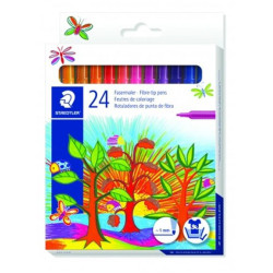 Цветни флумастери Staedtler 325 - 24 цвята, изпиращо се мастило Цветни флумастери Staedtler 325 - 24 цвята, изпиращо се мастило