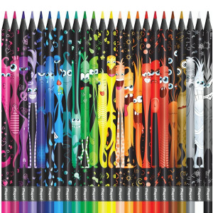 Цветни моливи Maped Color Peps - Monster, 24 цвята