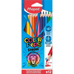 Цветни моливи Maped Color Peps - Strong, 12 цвята