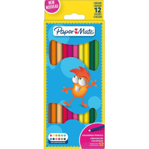 Цветни моливи Paper Mate Kids Colouring - 12 цвята