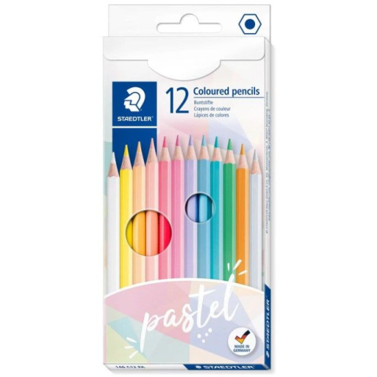 Цветни моливи Staedtler Pastel - 12 цвята