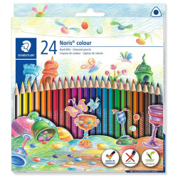 Цветни триъгълни моливи Staedtler Noris Colour 187 - 24 цвята Цветни триъгълни моливи Staedtler Noris Colour 187 - 24 цвята