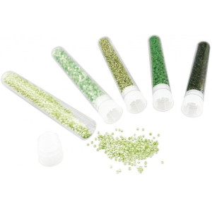 Творчески комплект Buki Be Teens - Тубички с мъниста, зелени