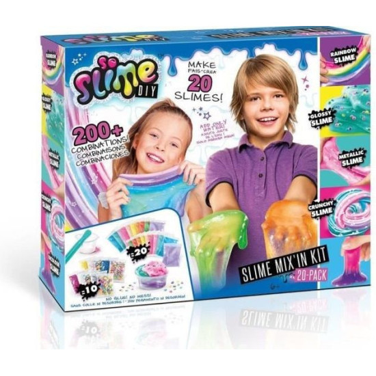 Творчески комплект Canal Toys - So Slime, Направи си слайм, 20 цвята