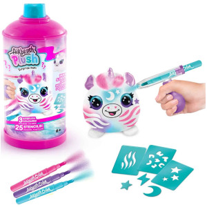 Творчески комплект Canal Toys Airbrush plush - Мини плюшена играчка за оцветяване, 1 брой, асортимент