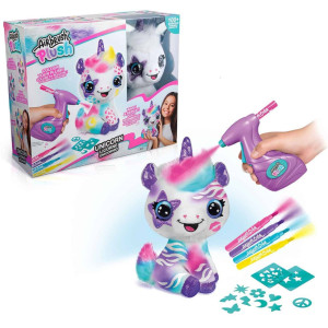 Творчески комплект Canal Toys Airbrush plush - Плюшена играчка за оцветяване, Сладък еднорог