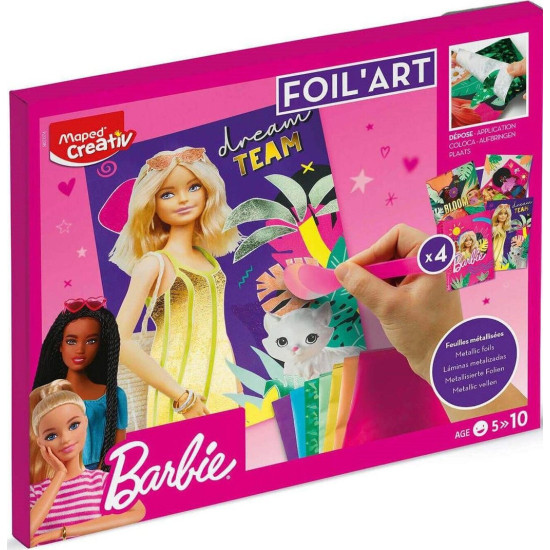 Творчески комплект Maped Creativ Barbie - Апликации с фолио