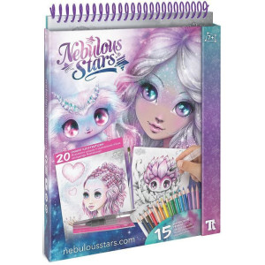 Творчески комплект Nebulous Stars - Звездни картини, с акварелни моливи