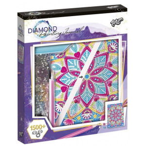 Творчески комплект Totum - Декорирай сам дневник с диаманти, Мандала