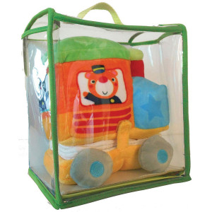 Веселото влакче - книга от плат + писалка