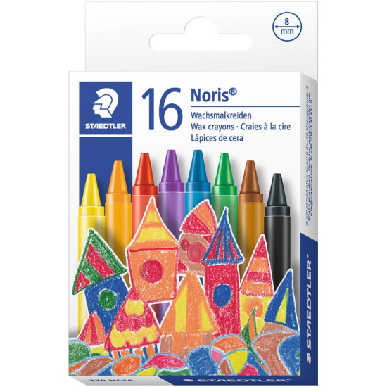 Восъчни пастели Staedtler Noris Club 220 - 16 цвята