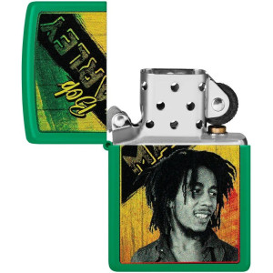 Запалка Zippo - Bob Marley, зелена