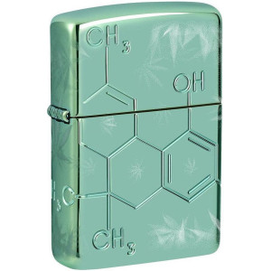 Запалка Zippo Armor - Cannabis, THC Design