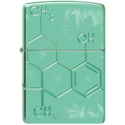 Запалка Zippo Armor - Cannabis, THC Design