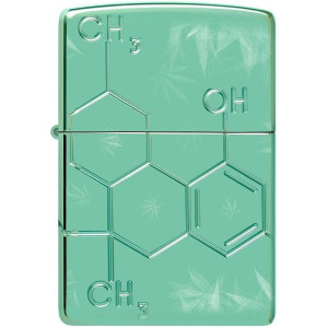 Запалка Zippo Armor - Cannabis, THC Design