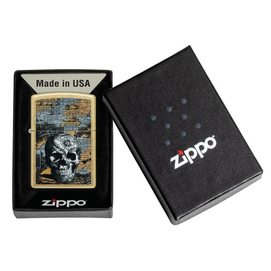 Запалка Zippo - Floral Skull Design
