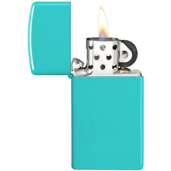Запалка Zippo Slim - Flat Turquoise