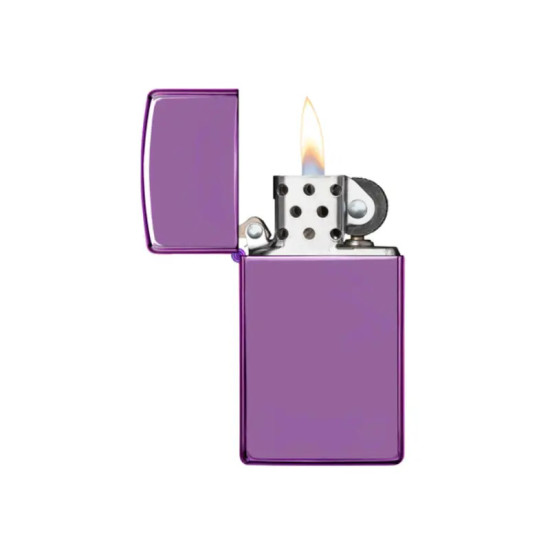 Запалка Zippo - Slim High Polish Purple Запалка Zippo - Slim High Polish Purple