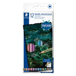 Цветни моливи Staedtler Metallic 12 цвята