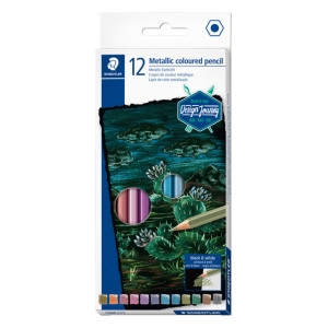 Цветни моливи Staedtler Metallic 12 цвята