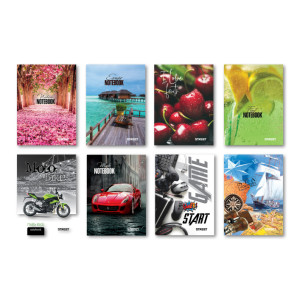 Тетрадка А5, 60 л. - широки редове, асортимент