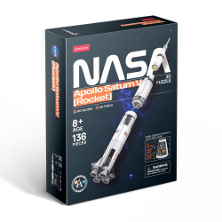 3D пъзел CubicFun от 136 части - Ракета NASA Apollo Saturn V
