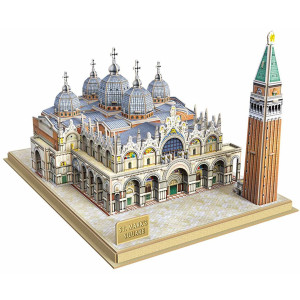 3D Пъзел Cubic Fun от 107 части - Venice St Mark's Square