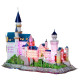 3D Пъзел Cubic Fun от 128 части и LED светлини - Neuschwanstein Castle | Cubic Fun
