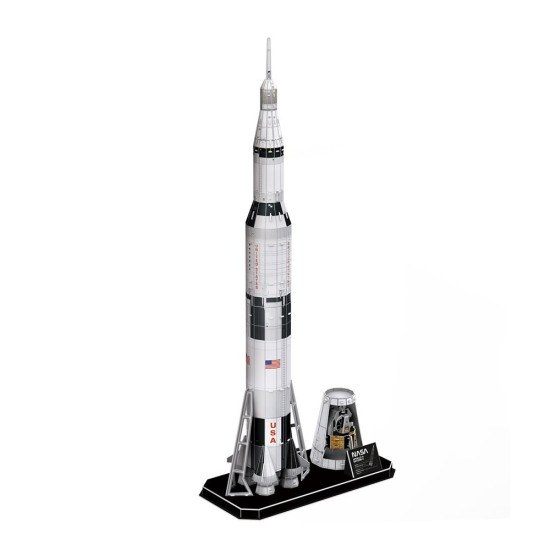 3D пъзел CubicFun от 136 части - Ракета NASA Apollo Saturn V | Cubic Fun