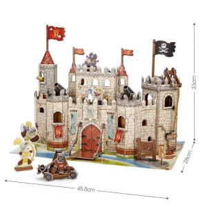 3D пъзел CubicFun от 183 части - Пиратски рицарски замък