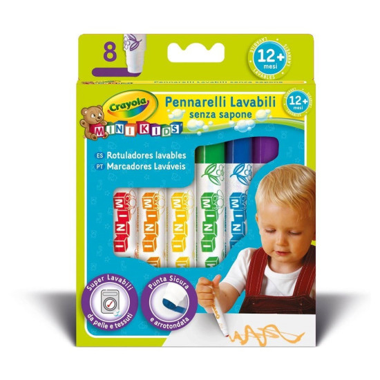 Crayola Измиващи се маркери - 8 цвята | Изкуство и художествени материали