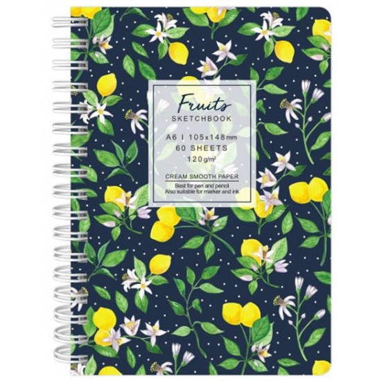 Скицник Drasca Fruits - Лимони, A6