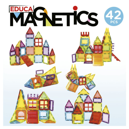 Магнитен конструктор, Educa, 42 части |