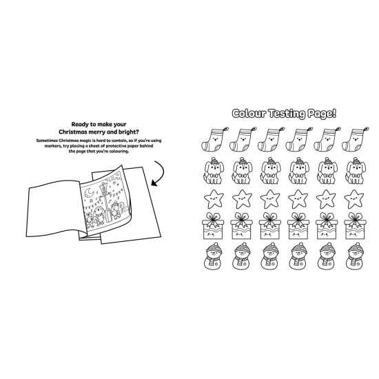 Cosy Cute Christmas Magic: Colouring Book