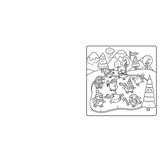Cosy Cute Christmas Magic: Colouring Book