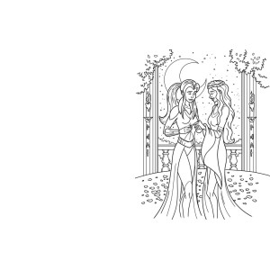 Romantasy Colouring Book