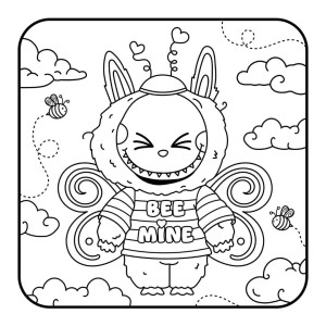 The Lafufu in Love Cosy Colouring Book