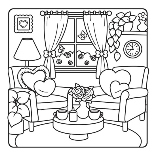 The Heartwarming Love Coloring Book |