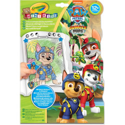 Книжка за оцветяване Crayola Mini Kids - Paw Patrol, със стикери