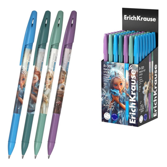 Химикалка Erich Krause Stick Magic Pet 0.7 mm, асортимент |