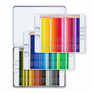 Цветни моливи Staedtler Design Journey, 72 цвята в метална кутия