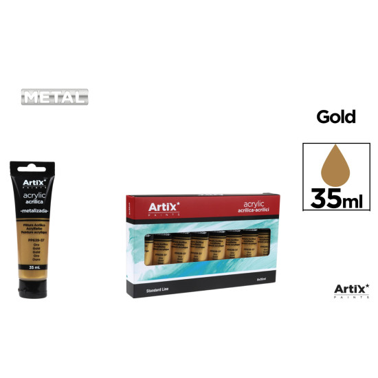 Акрилна боя MP Artix, злато, 35 ml |