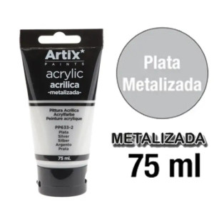 Акрилна боя, сребро 75мл Artix