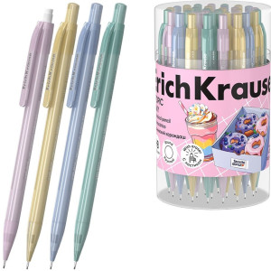 Автоматичен молив Erich Krause - Tropic Milky, 0.5 mm, HB, асортимент